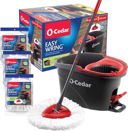 O-Cedar EasyWring Microfiber Spin Mop and Bucket System